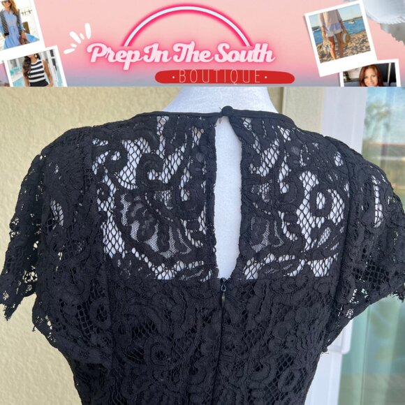 Chelsea & Violet Lace Pants Jumpsuit Romper Eyelash Hem Women’s S One Piece - Picture 11 of 12